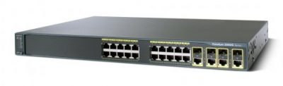 WS-C2960G-24TC-L Cisco CATALYST 2960 24 10/100/1000,  4 T/SFP LAN BASE IMAGE