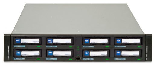 8900-RDX RDX QuikStation: 8-drive, 1GbE-attached Removable Disk Library, 2 x 1GbE ports