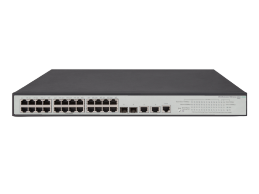 HPE 1950 24G 2SFP+ 2XGT PoE+ Switch, 24 x GIG PoE+, 2 x SFP+ & 2 x 1/10GBASE-T Ports, Limited Lifetime Warranty