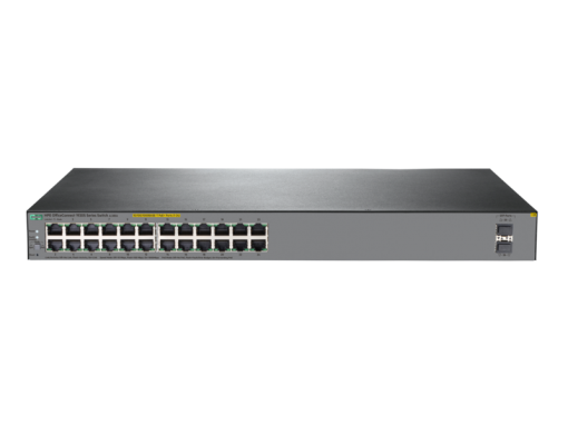 HPE 1920S 24G 2SFP PoE+ 370W Switch, 24 x GIG PoE+, 2 x SFP Ports, Layer 3, Web-Managed, Limited Lifetime Warranty