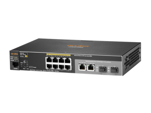 J9774A Aruba 2530 8G PoE+ Switch, Layer 2, 8 x GIG + 2 x SFP Ports, Managed, Limited Lifetime Warranty