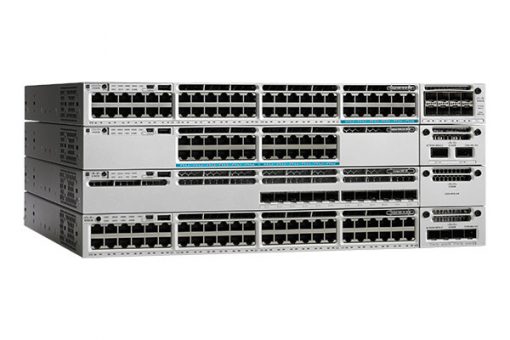 WS-C3850-12S-E Cisco Catalyst 3850 Switch, 12 x SFP Ethernet Ports, 350WAC Power Supply, 1 RU, IP Services Feature Set