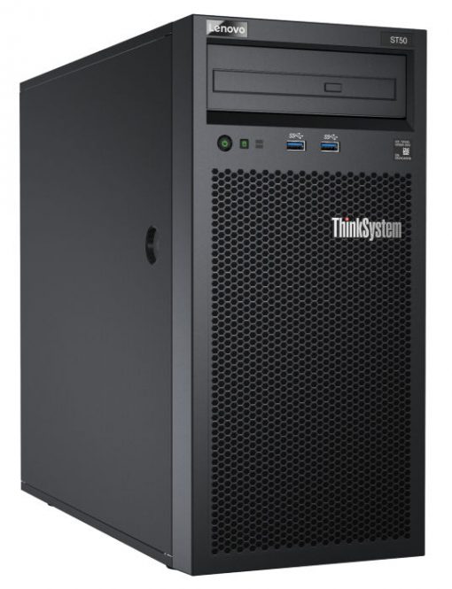 Lenovo ThinkSystem ST50, 1 x  Intel Xeon E-2144G 4+2C 71W 3.6GHz, 1 x 8GB, 250W, 1-Year Warranty