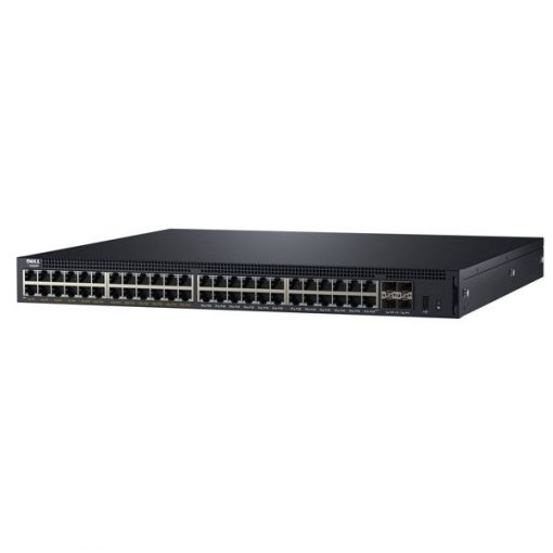 Dell Networking X1052 Smart Web Managed Switch, 48 x 1GbE and 4 x 10GbE SFP+ Ports