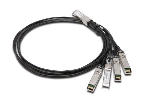 Juniper Networks 100GbE QSFP28 to 4x25GbE SFP28 Passive Direct Attach Copper Breakout Cable, Length: 1m