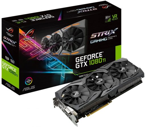 STRIX-GTX1080TI-11G ASUS ROG Strix GeForce GTX 1080 Ti, 11GB