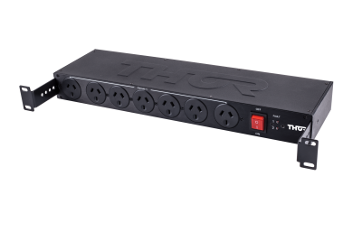 011.165.1170 Thor | RF11| Smart RACK MOUNT Power Board: 7 x Surge Protected Outlets Front & 4 x IEC 13 Rear - Colour Black