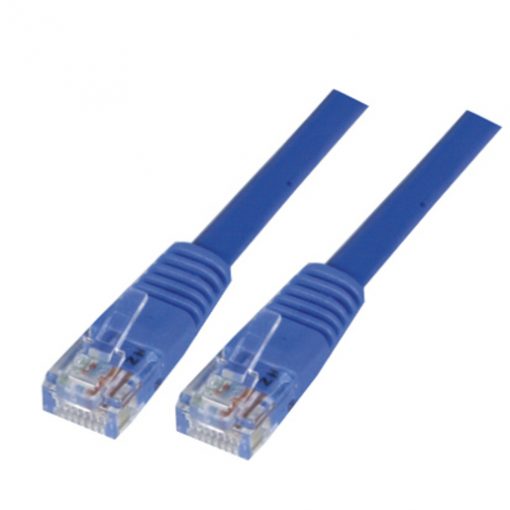 0.5m Cat 5E RJ45 - RJ45 Network Cable - Colour: Blue