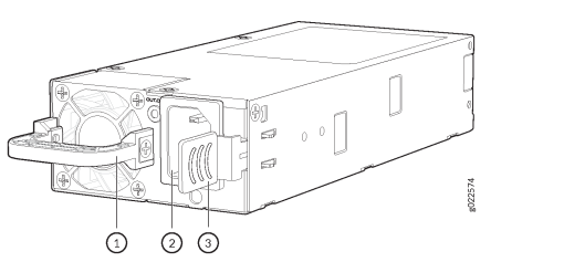 JPSU-550-C-AC-AFO Juniper JPSU-550-C-AC-AFO EX4400 550 W AC Power Supply